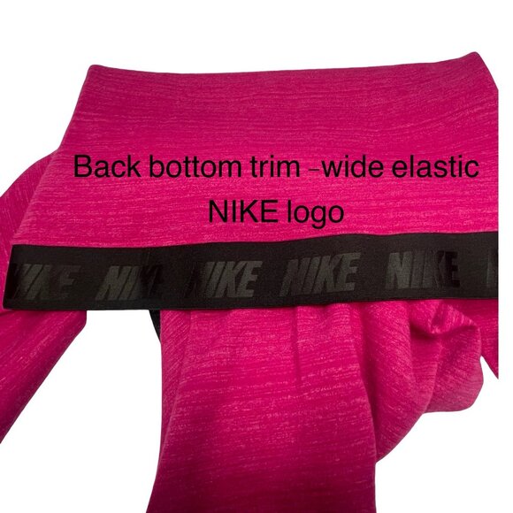 Nike Fuchsia Tech Pullover Scuba Hood Kangaroo Zipper Pockets Thumbholes Medium - Picture 8 of 15